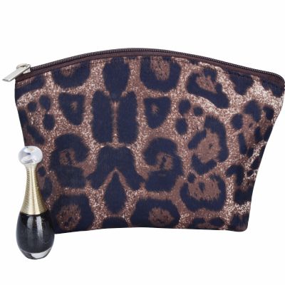 Leopard Print Design Cosmetic Pouch Personalized